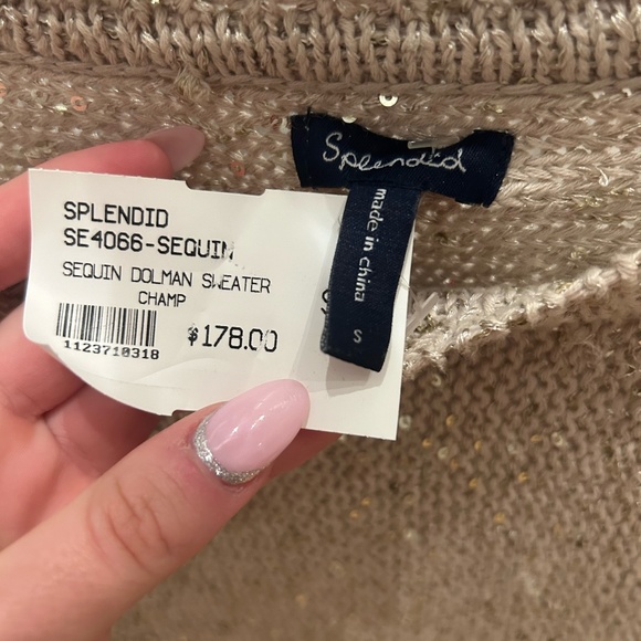 SPLENDID SEQUIN DOLMAN SWEATER SIZE S - Picture 3 of 3